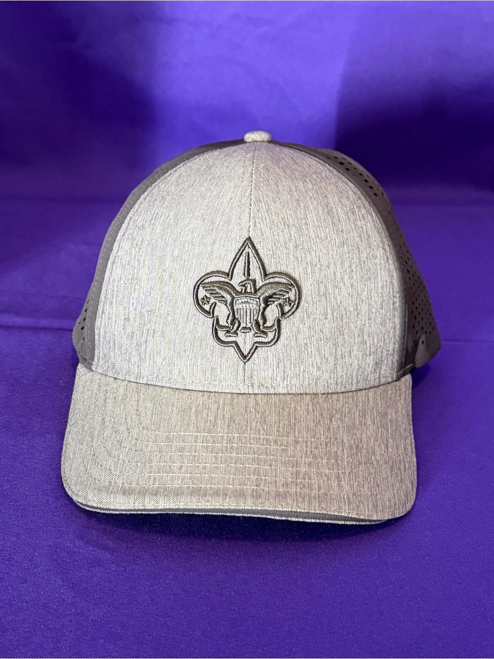 NWOT Scouting America Boy Scouts BSA Adult Gray Embroidered Baseball Cap